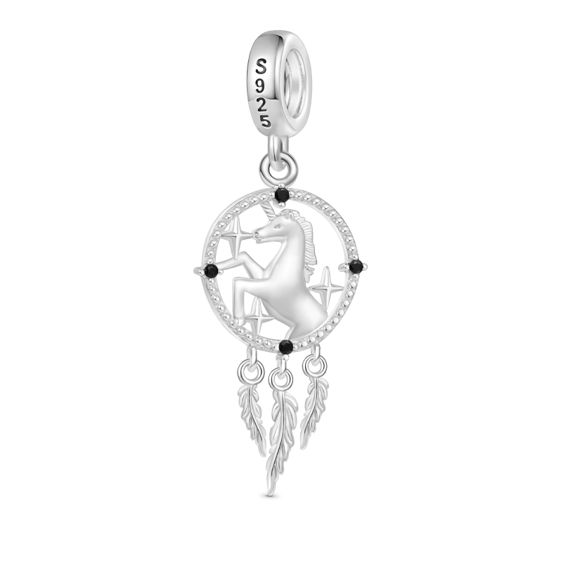 Gnoce Dream Catcher Unicorn Pendant Dangle Charm_2