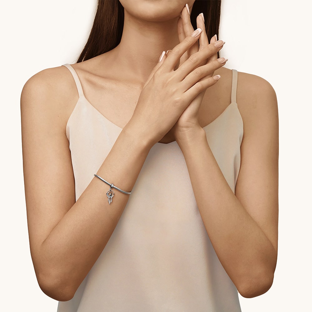 Gnoce Dream Catcher Black Cat Pendant Dangle Charm_6