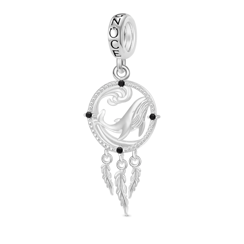 Gnoce Dream Catcher Whale Pendant Dangle Charm_1