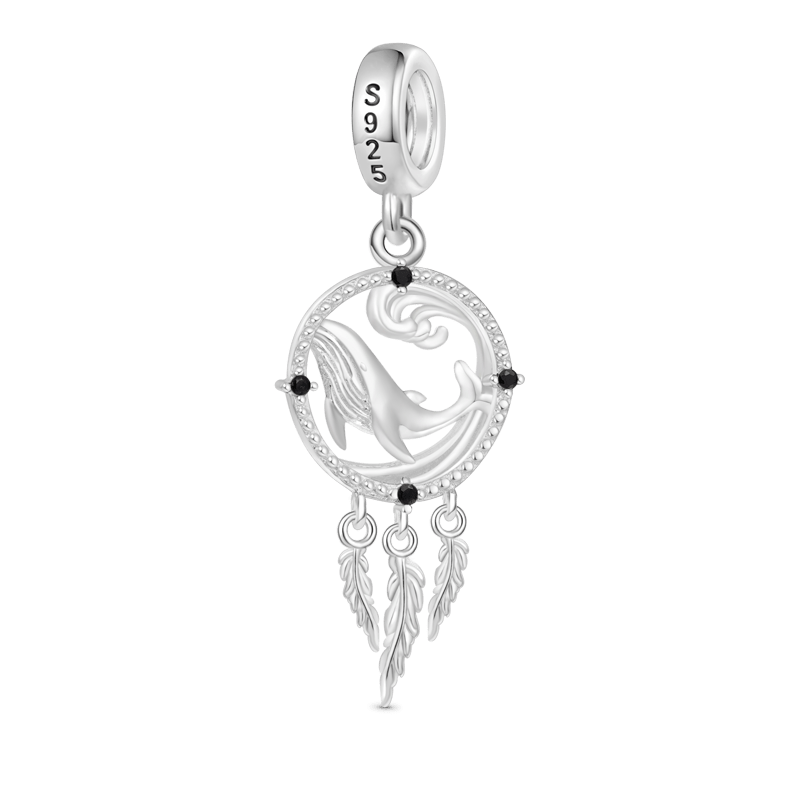 Gnoce Dream Catcher Whale Pendant Dangle Charm_2
