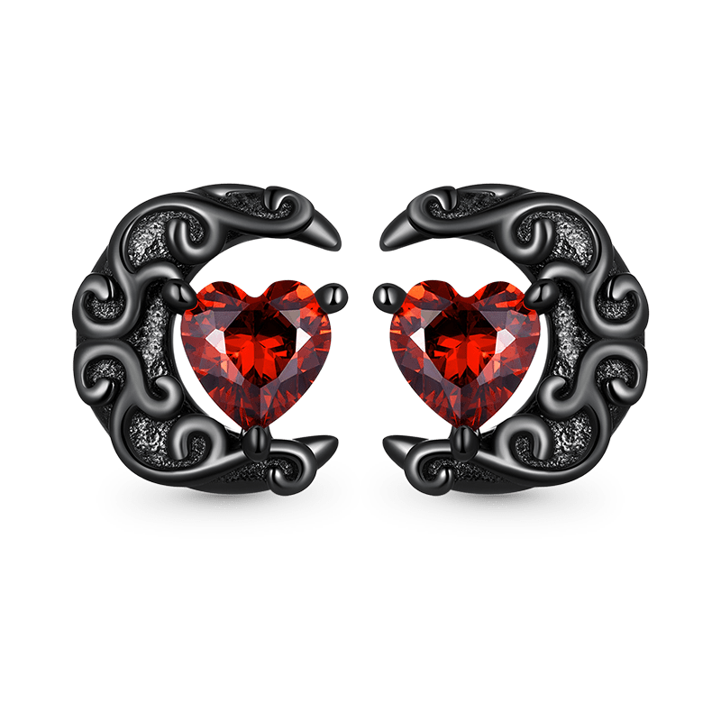 Gnoce Dark Night Moonlight Stud Earrings_1