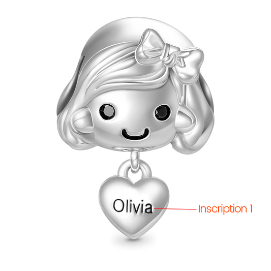 Gnoce Love Little Girl Engravable Charm_1