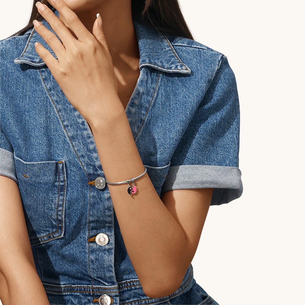 Gnoce Yin Yang Couple Pendant Dangle Charm_4