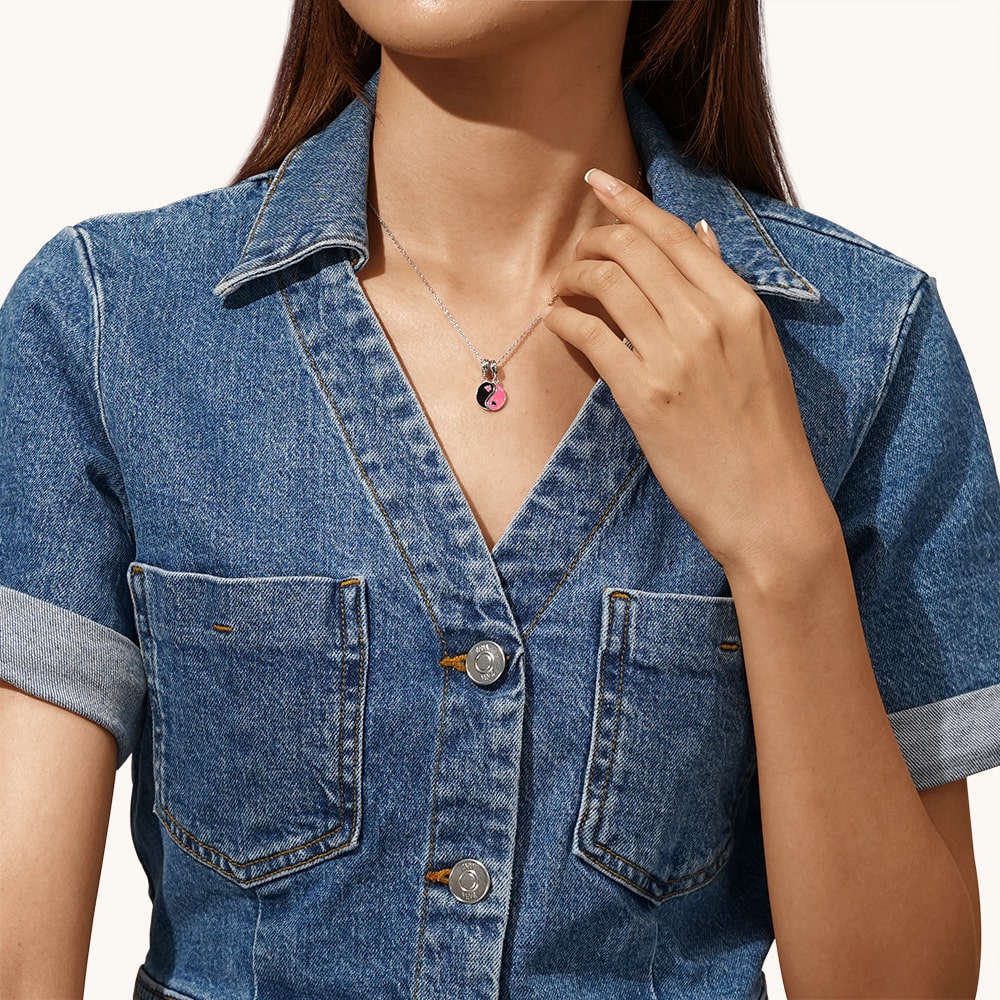 Gnoce Yin Yang Couple Pendant Dangle Charm_6