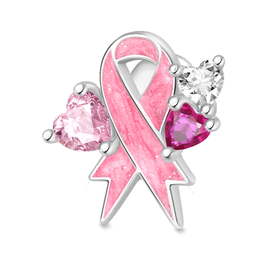 Gnoce Breast Cancer Awareness Pink Ribbon Charm_1