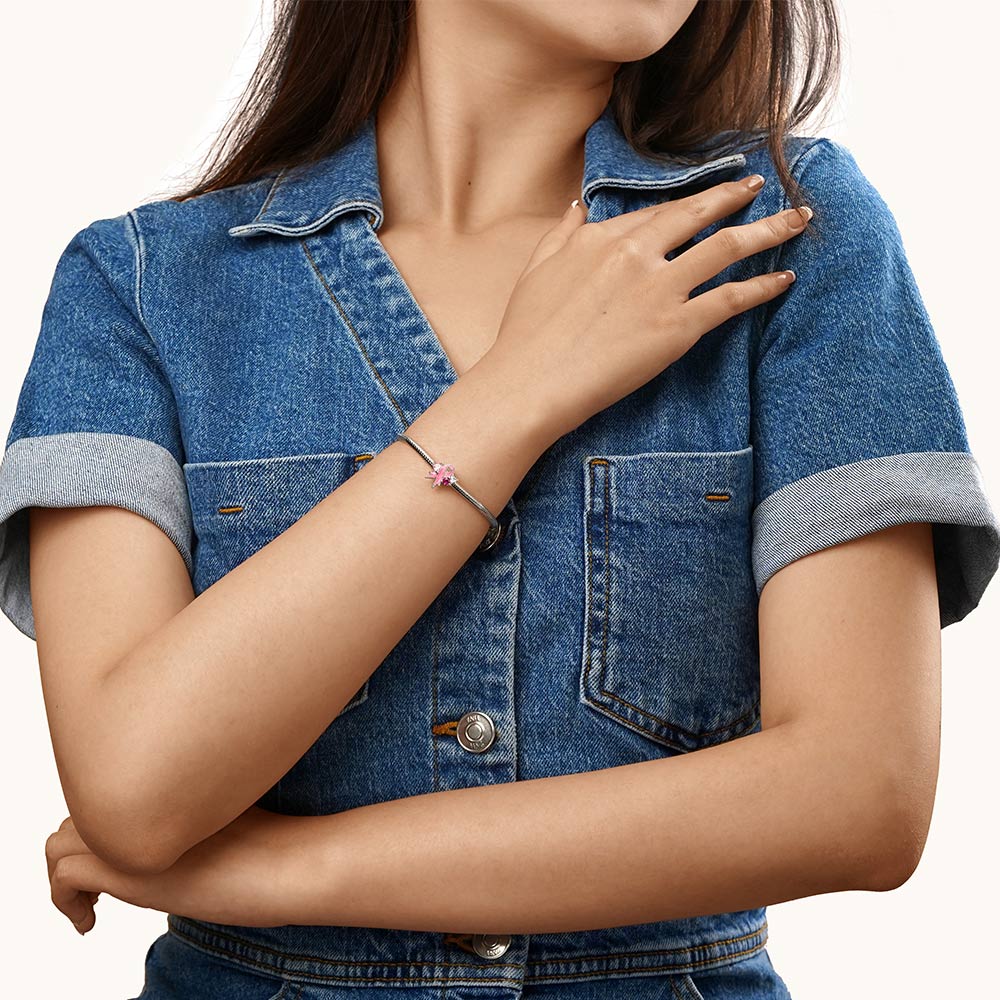 Gnoce Breast Cancer Awareness Pink Ribbon Charm_4