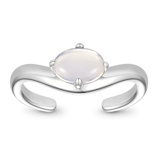 Gnoce Adjustable Oval-Shaped Moonstone Ring_1