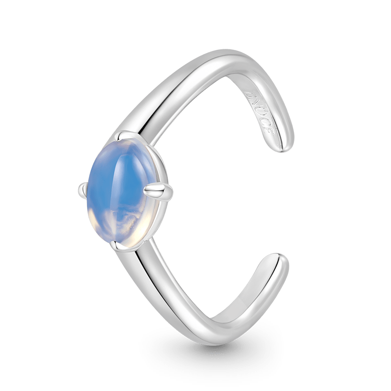 Gnoce Adjustable Oval-Shaped Moonstone Ring_2