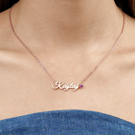 Amarley Personalized Name Necklace with Birthstone_7