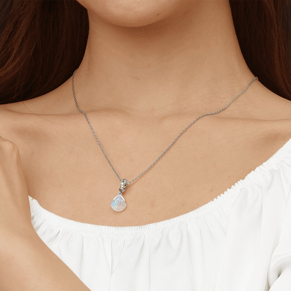 Gnoce Sparkling Shell Pendant Dangle Charm_7