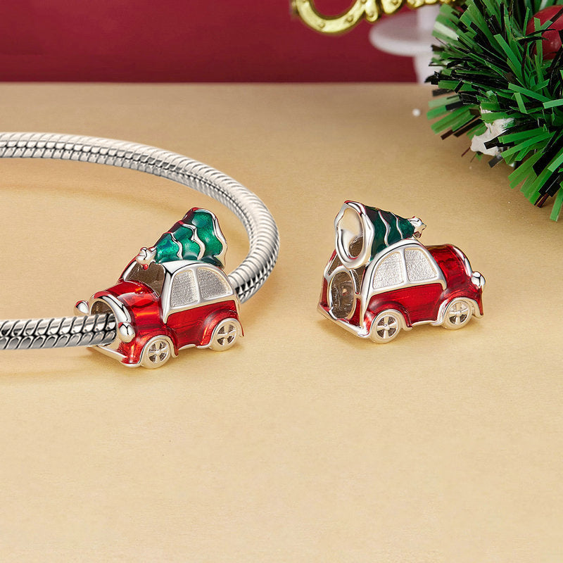 Gnoce Festive Car & Christmas Tree Charm_3