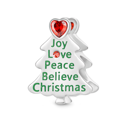 Gnoce “Joy Love Pace Believe Christmas” Christmas Tree Charm_1