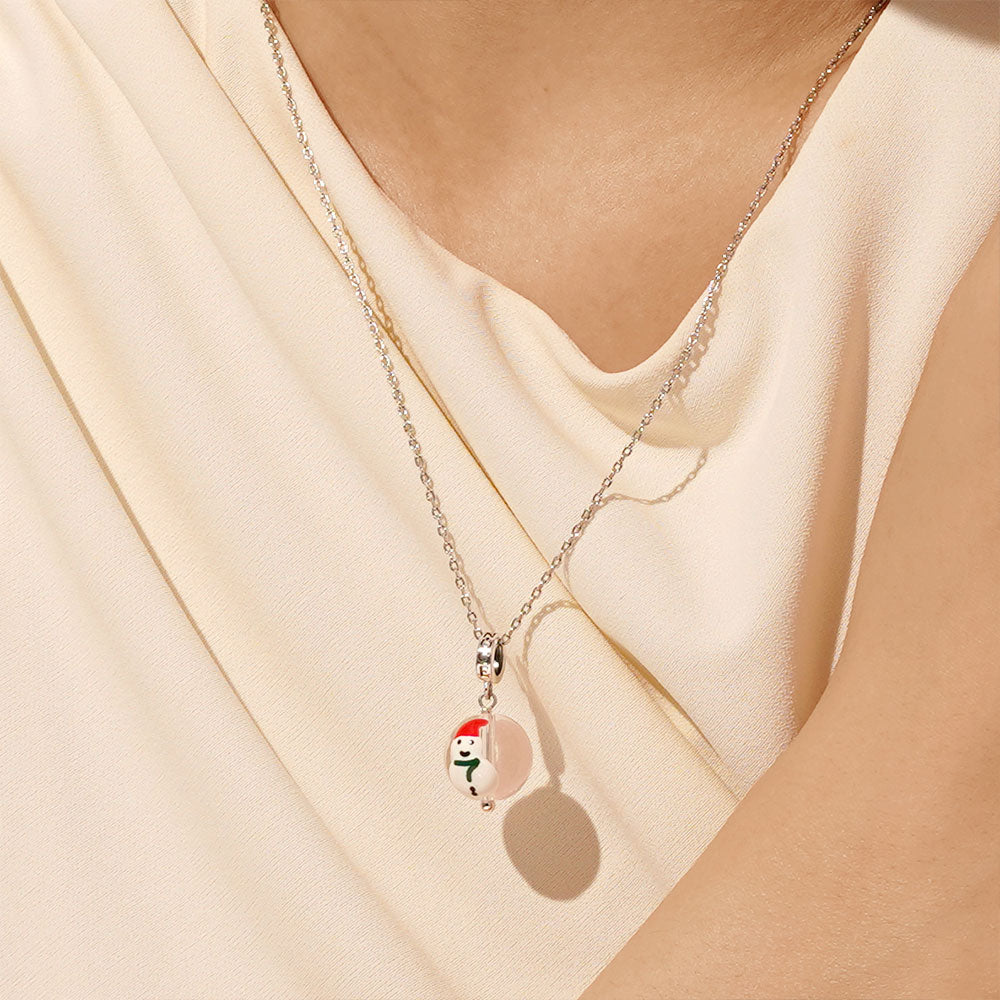 Gnoce Christmas Snowman Ball Pendant Dangle Charm_4
