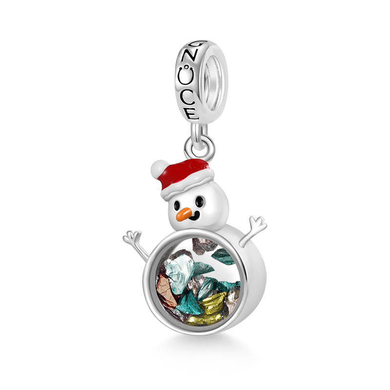 Gnoce Christmas Transparent Snowman Pendant Dangle Charm_1