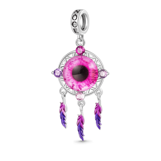 Gnoce Halloween Devil Eyes Dream Catcher Pendant Dangle Charm_1