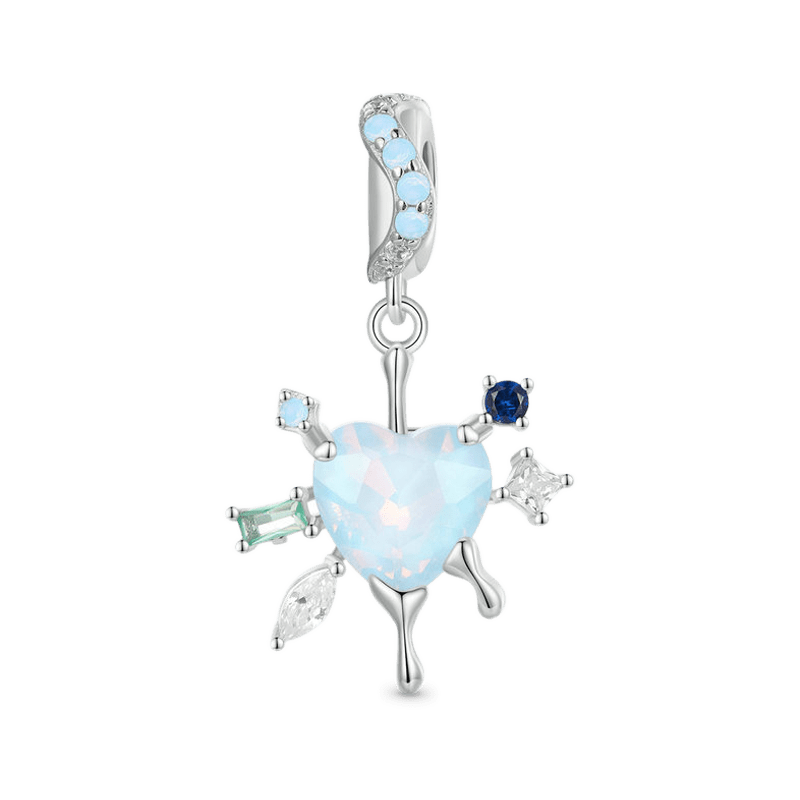 Gnoce Winter Love Snowflake Pendant Dangle Charm_1