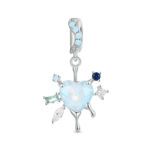 Gnoce Winter Love Snowflake Pendant Dangle Charm_1
