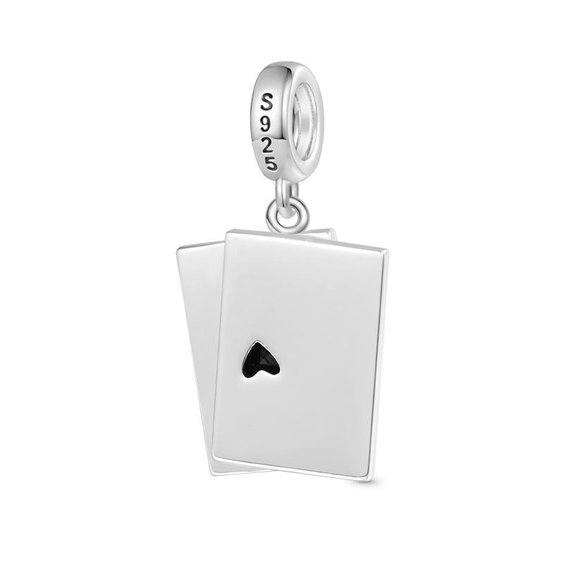 Gnoce Ace of Spades Playing Card Pendant Dangle Charm_2