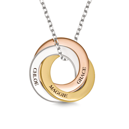 Gnoce Engraved 3 Names Round Necklace_1