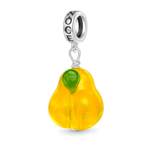 Gnoce Fruit Orange Pear Pendant Dangle Charm_1