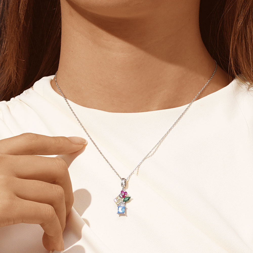 Gnoce Colorful Vase Pendant Dangle Charm_7