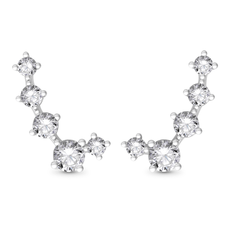 Gnoce Five CZ Studded Earrings_3