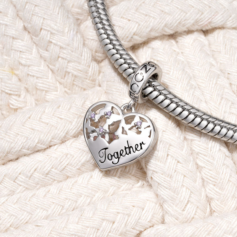 Gnoce Butterfly Love Birthstone Pendant Dangle Charm_4