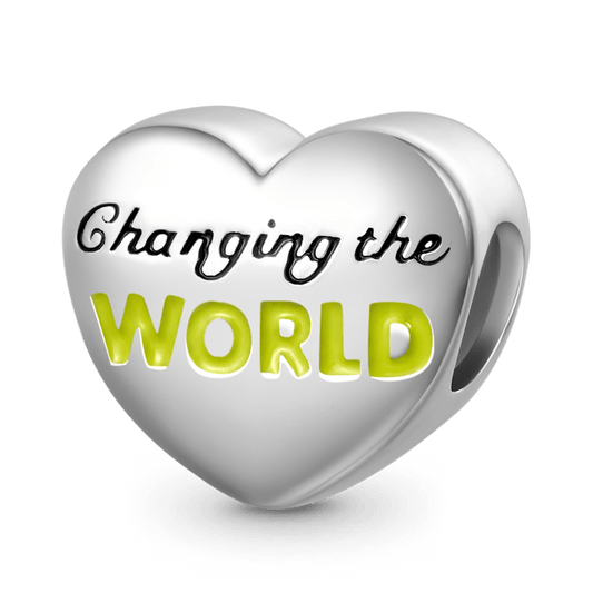 Gnoce "Changing The World" Aphasia Heart Charm_1