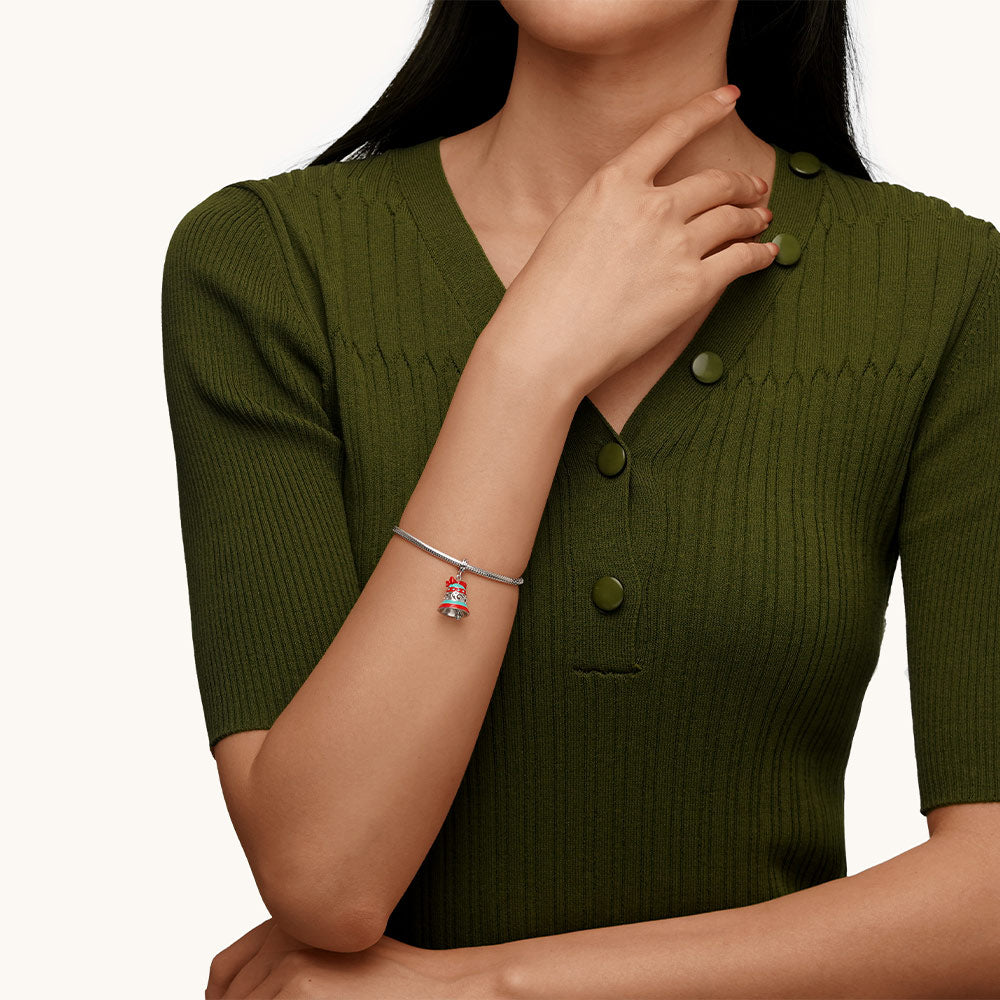 Gnoce Christmas Bell Pendant Dangle Charm_5