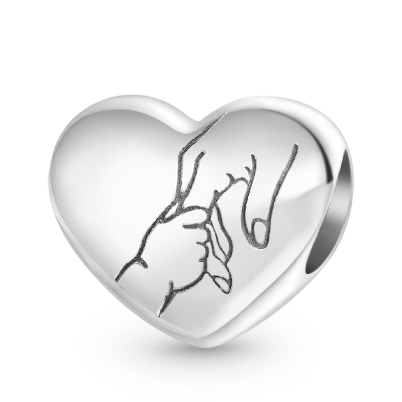 Gnoce "I Love You" Adult-Child Holding Hands Charm_1