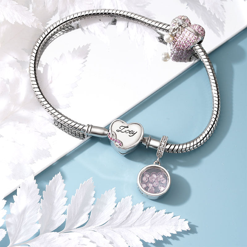 Gnoce Infinite Love Engravable Basic Snake Chain Bracelet_3