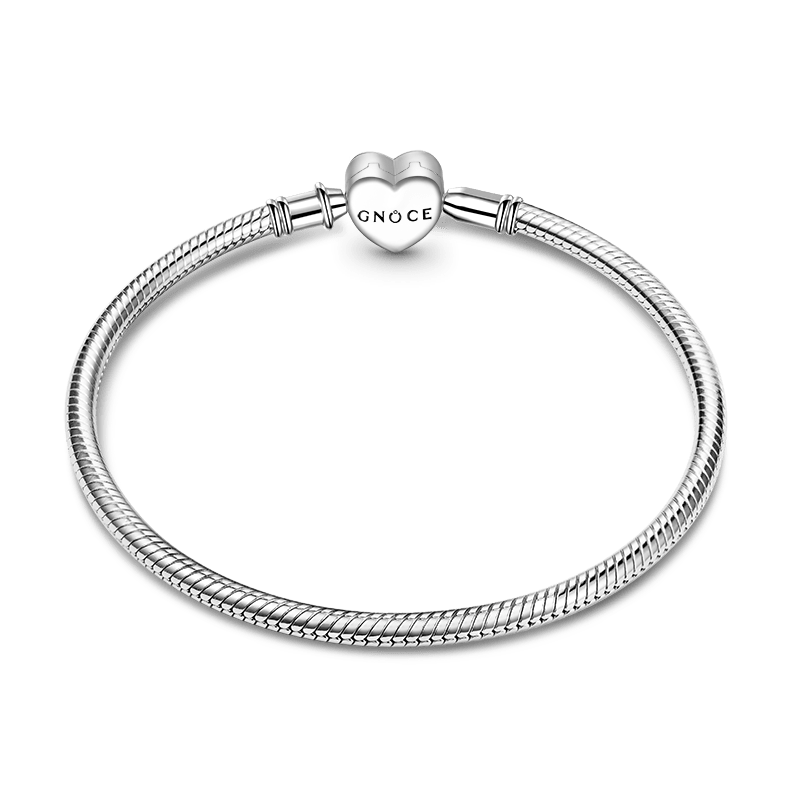 Gnoce Infinite Love Engravable Basic Snake Chain Bracelet_2