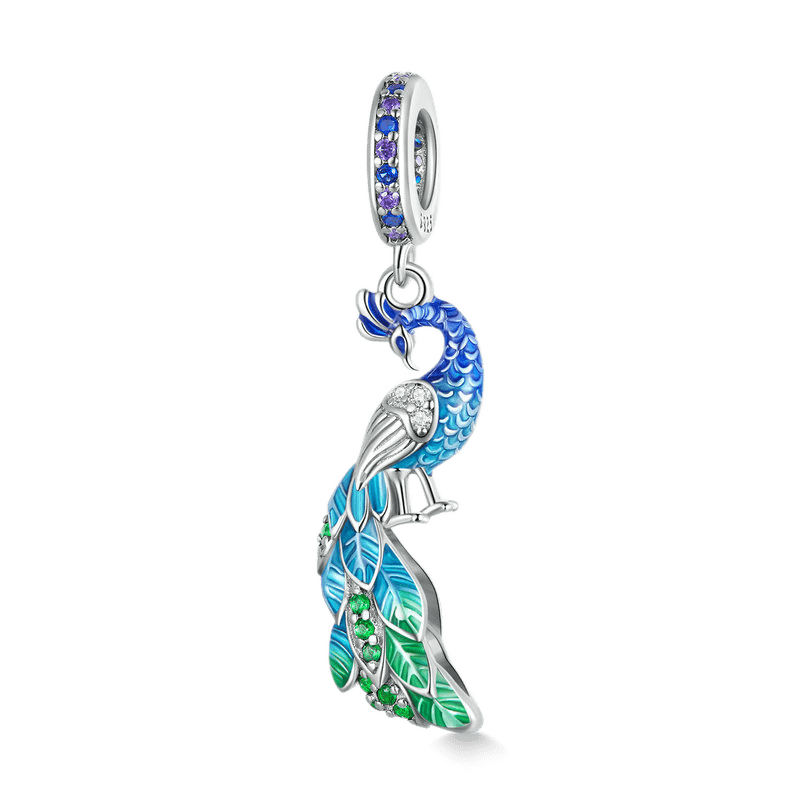 Gnoce Peacock Pendant Dangle Charm_1