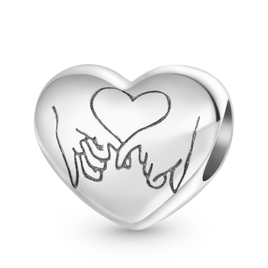 Gnoce "Friends Are Family We Choose" Love Heart Charm_1