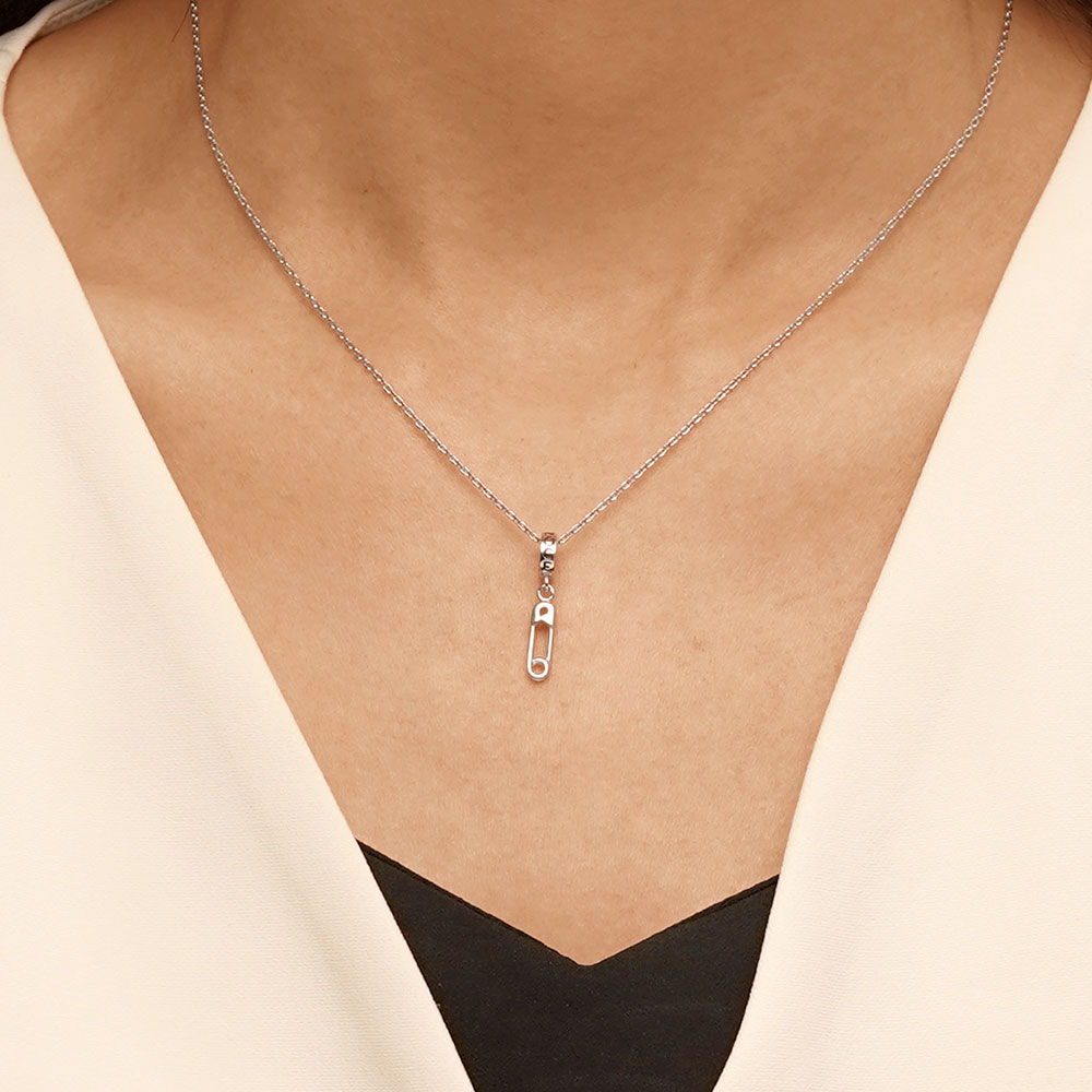 Gnoce Safety Pin Pendant Dangle Charm_5