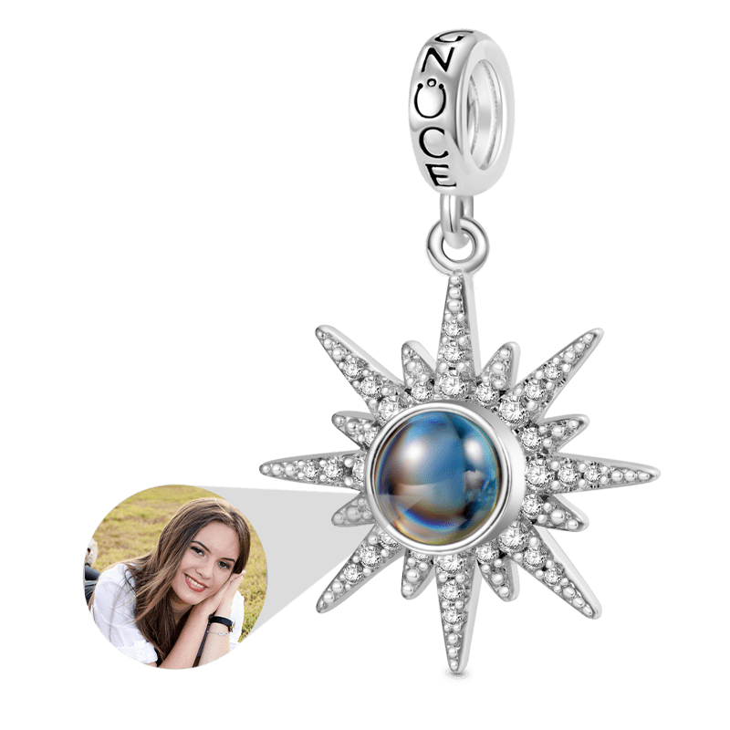 Gnoce Projection Sun Personalized Photo Pendant Dangle Charm_1