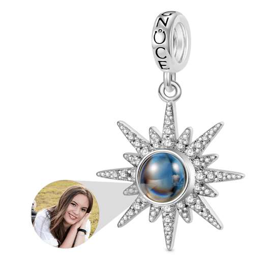 Gnoce Projection Sun Personalized Photo Pendant Dangle Charm_1