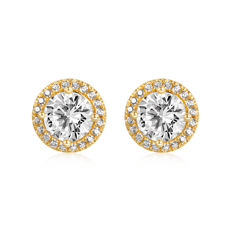 Gnoce Luxe Large Halo Stud Earrings_2