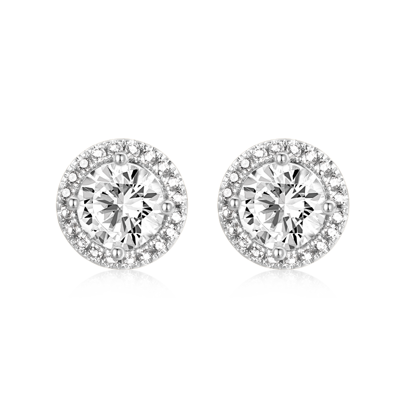 Gnoce Luxe Large Halo Stud Earrings_1