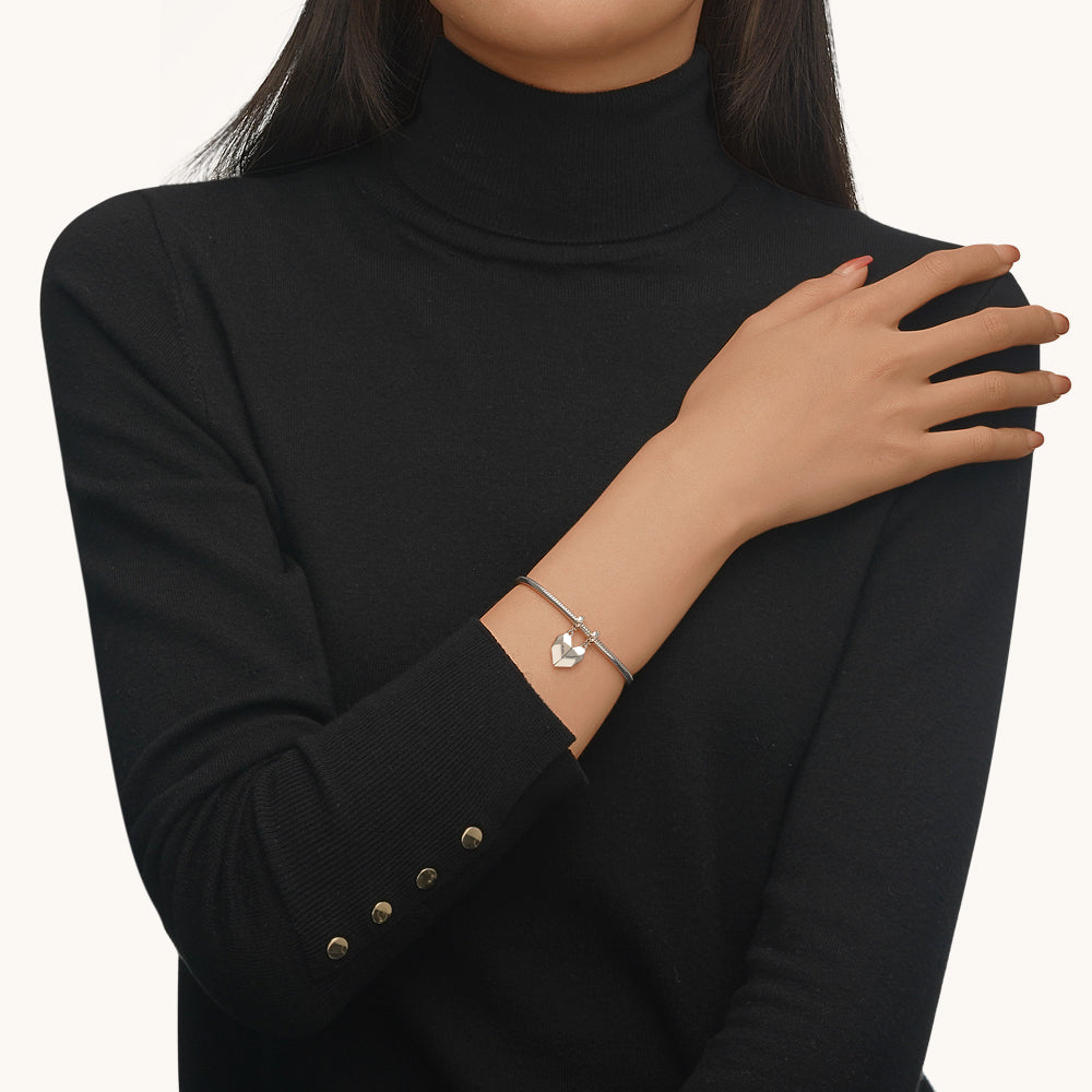 Gnoce Magnet Heart Engravable Pendant Dangle Charm_6