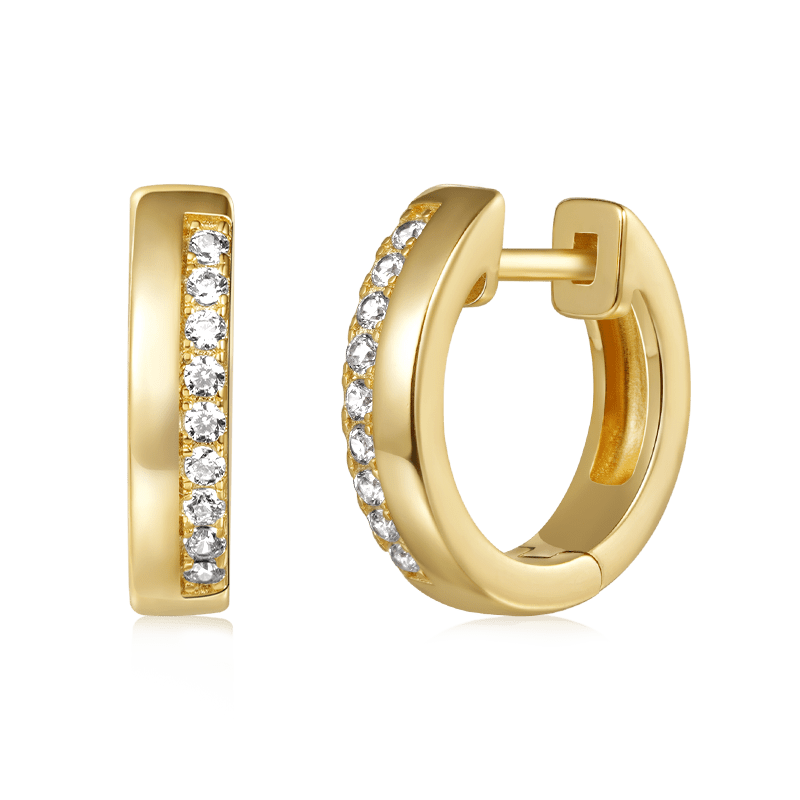 Gnoce Diamond Hug Hoop Earrings_2