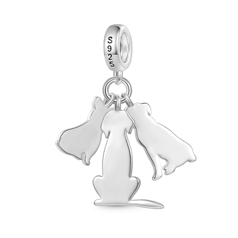 Gnoce Multi-pet Letters Personalized Dog Pendant Dangle Charm_2