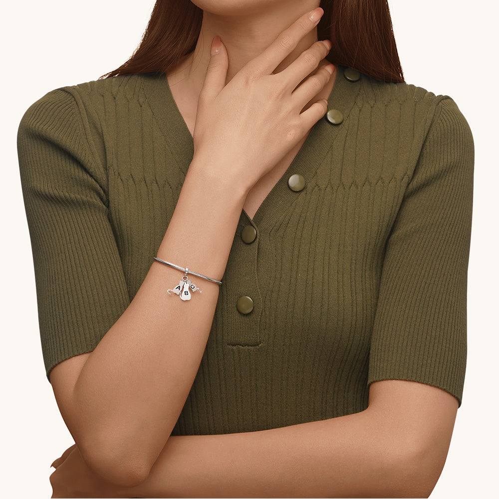 Gnoce Multi-pet Letters Personalized Cat Pendant Dangle Charm_6