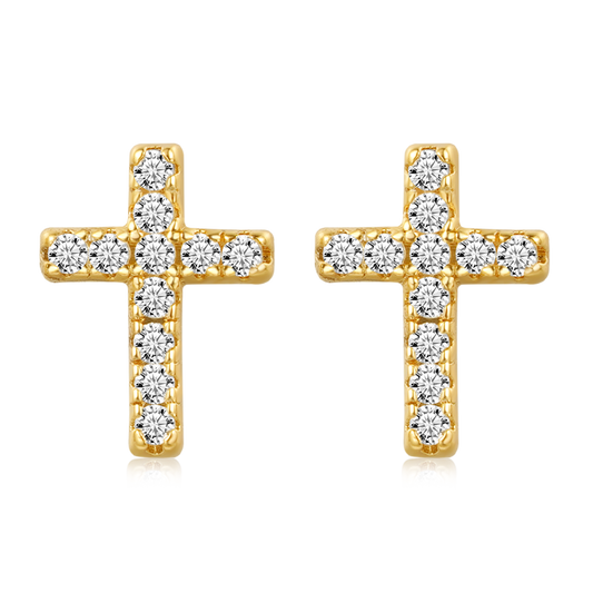 Gnoce Mini Cross Stud Earrings_1