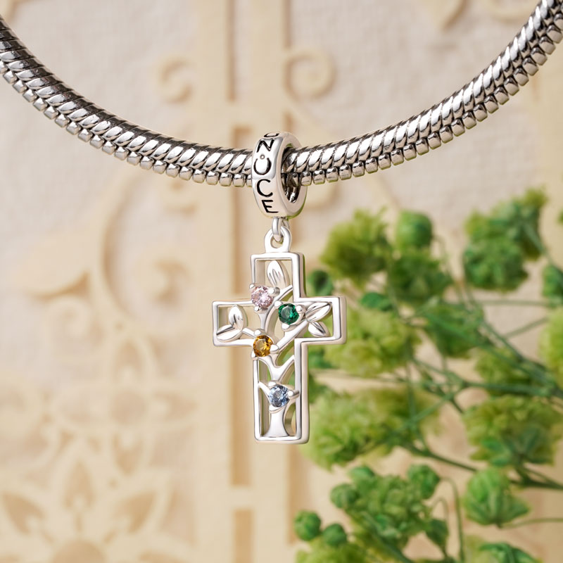 Gnoce Cross Tree Of Life Pendant Pendant Dangle Charm_3