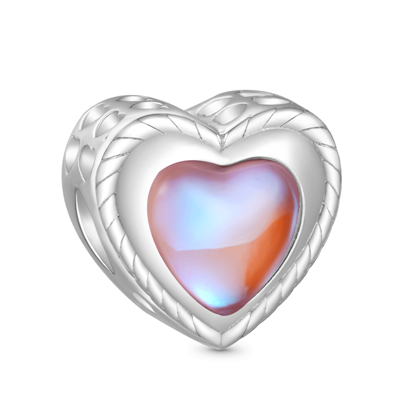 Gnoce Mother's Day Pink Tulip Love Heart Charm_2