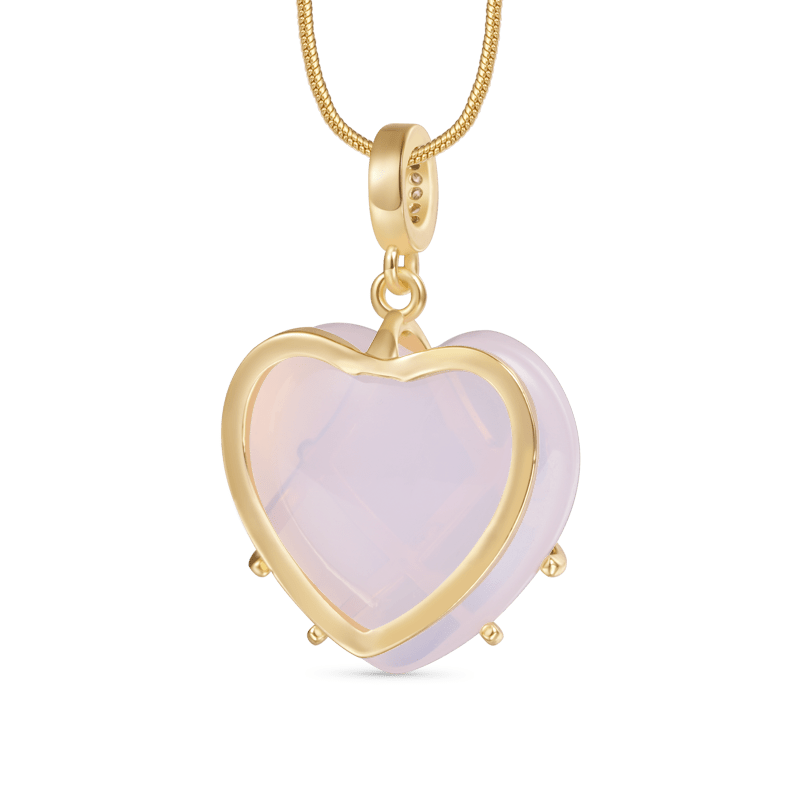Gnoce Barbie Pink Heart Necklace_2