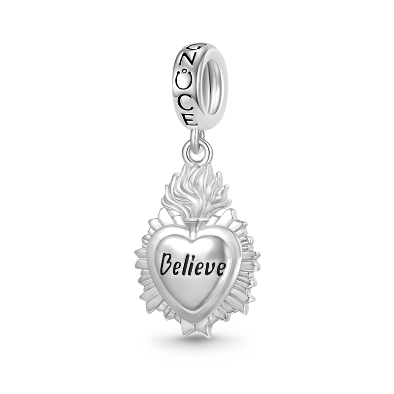 Gnoce Sacred Heart Talisman Pendant Dangle Charm_1