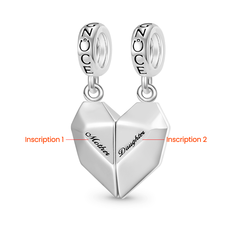 Gnoce Magnet Heart Engravable Pendant Dangle Charm_2
