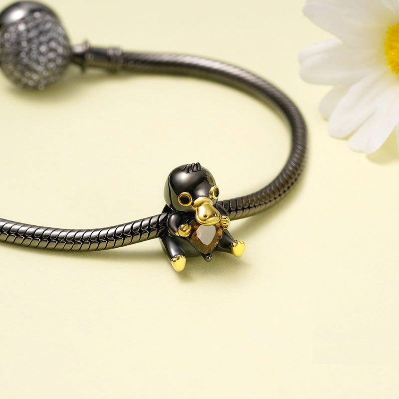 Gnoce Platypus Embraces Heart Gem Charm_3